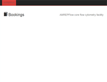 Tablet Screenshot of bookings.amrepflow.org.au